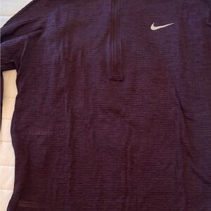 Nike Dri-FIT Running Quarter-Zip Pullover - Plum